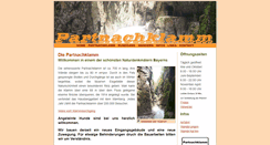 Desktop Screenshot of partnachklamm.eu
